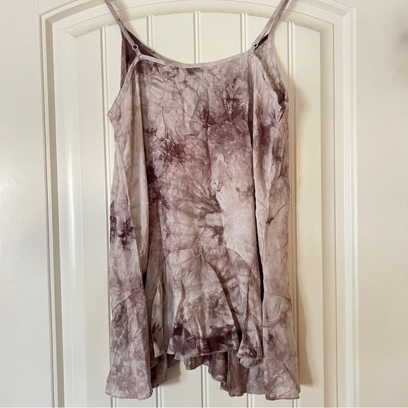 NWT Umgee Tie Dye Tank Top in Mocha Size Small Bohemian Festival Concert Beach - Picture 7 of 10